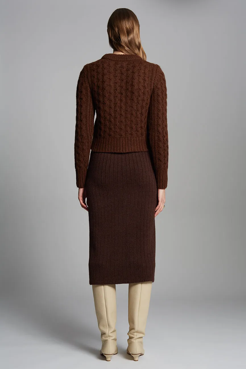 AMARA SWEATER | ESPRESSO sold by ELEVEN SIX product image thumbnail 4