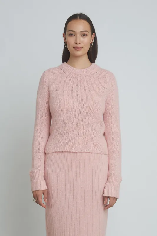 AVA SWEATER | PASTEL PINK sold by ELEVEN SIX