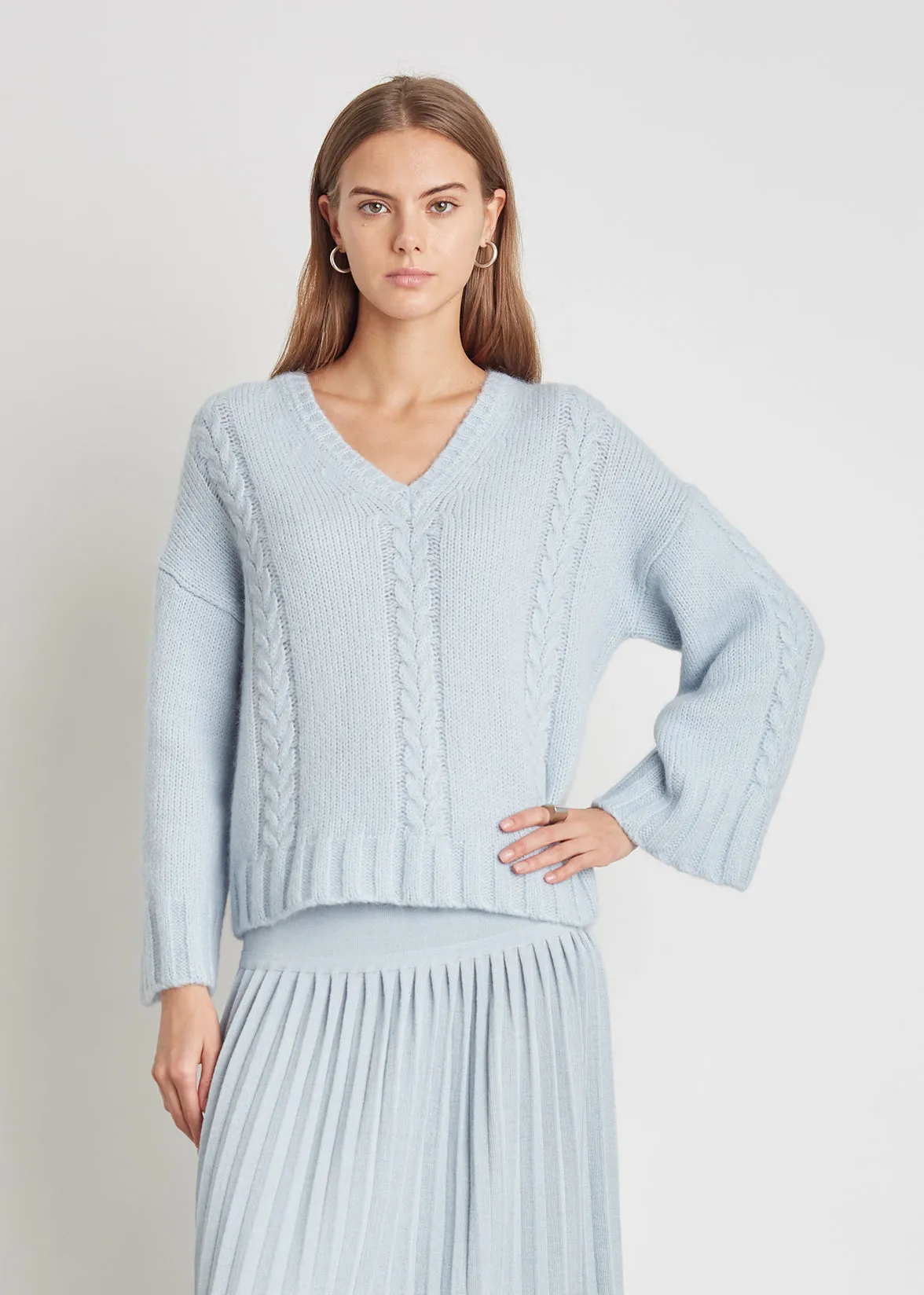 AVERY SWEATER | POWDER BLUE | ARCHIVE sold by ELEVEN SIX