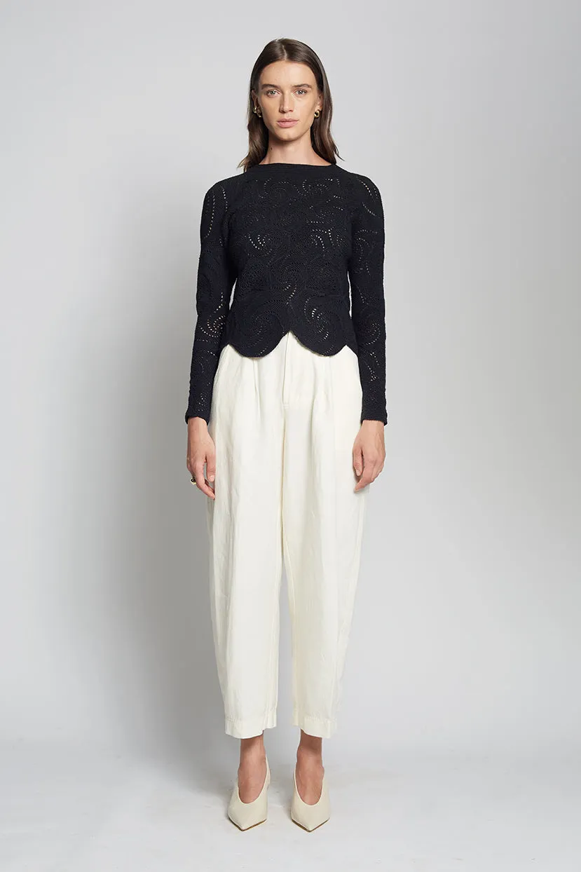 DAHLIA CROCHET TOP | BLACK | LAST ONE! sold by ELEVEN SIX product image thumbnail 3