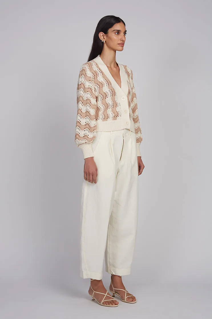 LUNA CARDI | IVORY + SAND sold by ELEVEN SIX product image thumbnail 5