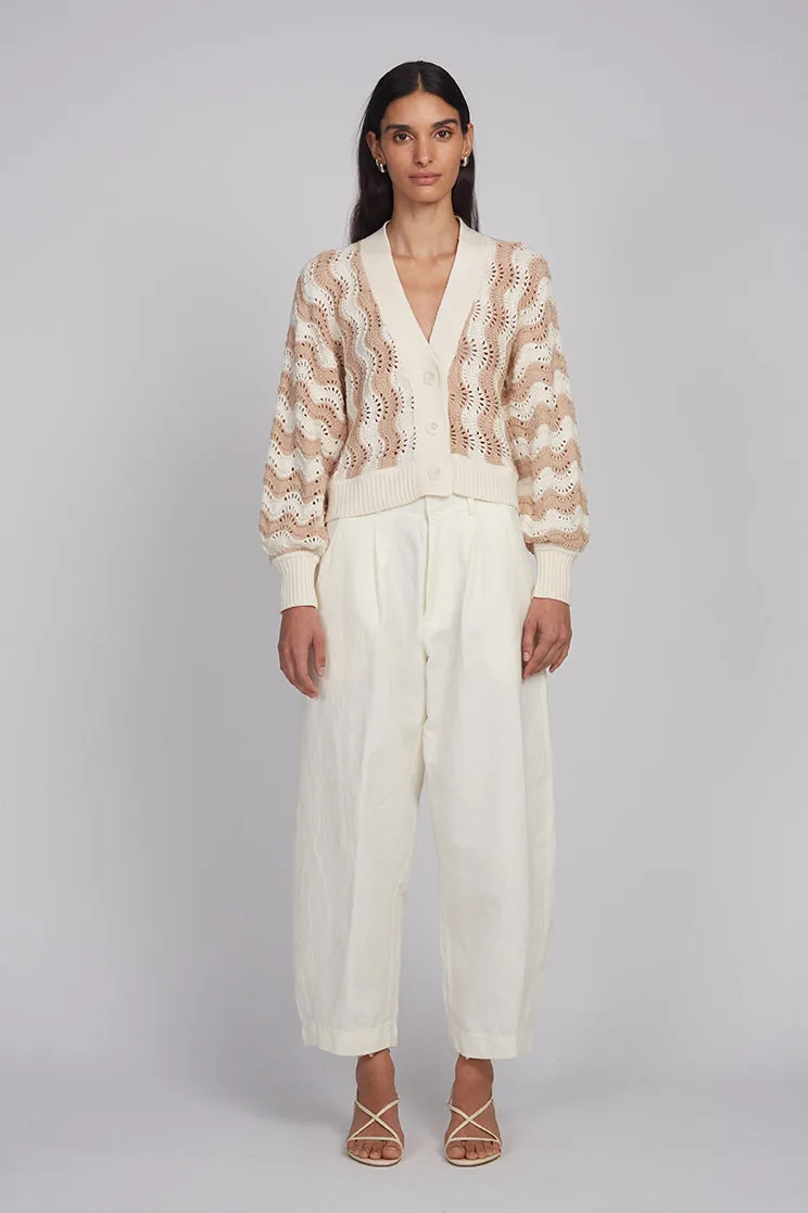 LUNA CARDI | IVORY + SAND sold by ELEVEN SIX product image thumbnail 2