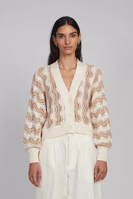 LUNA CARDI | IVORY + SAND sold by ELEVEN SIX