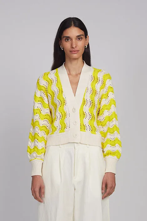 LUNA CARDI | IVORY + LIMONE sold by ELEVEN SIX
