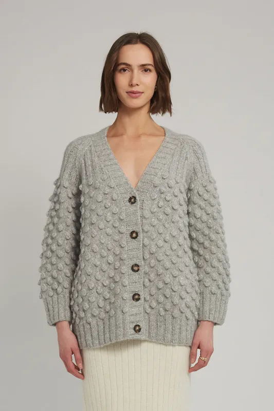 LIAN CARDI | PALE MELANGE GREY made by ELEVEN SIX