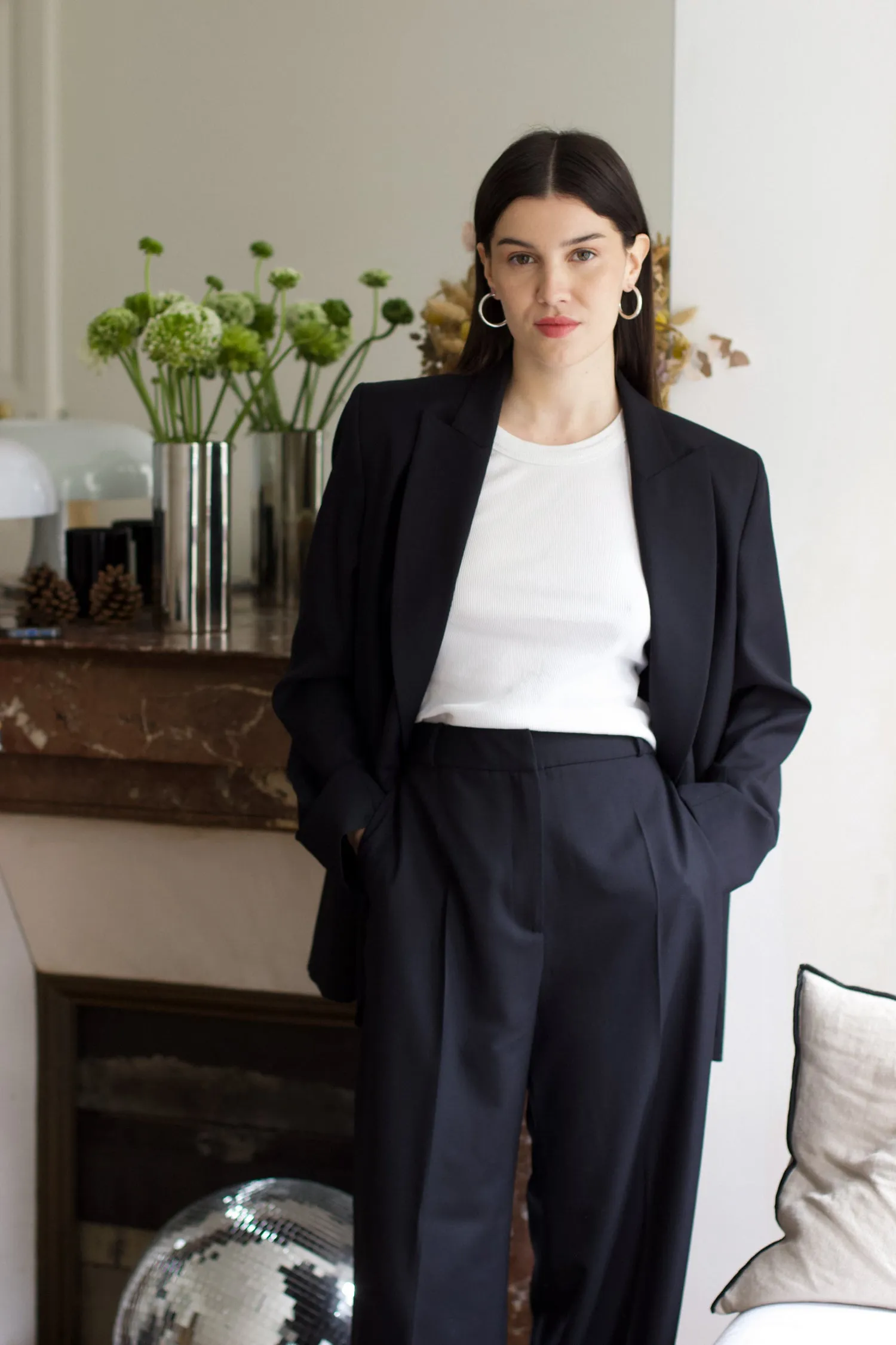 Veste de Tailleur Christy Twill de Laine Noir sold by Facettes Studio product image thumbnail 3