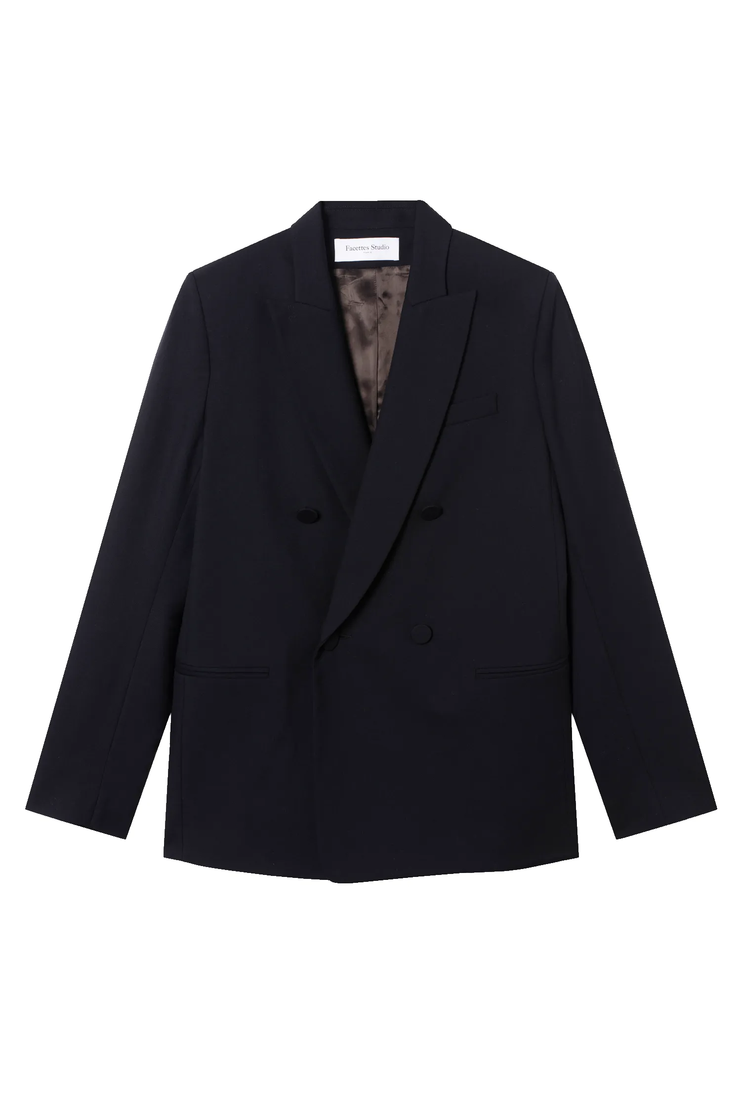 Veste de Tailleur Christy Twill de Laine Noir sold by Facettes Studio product image thumbnail 5