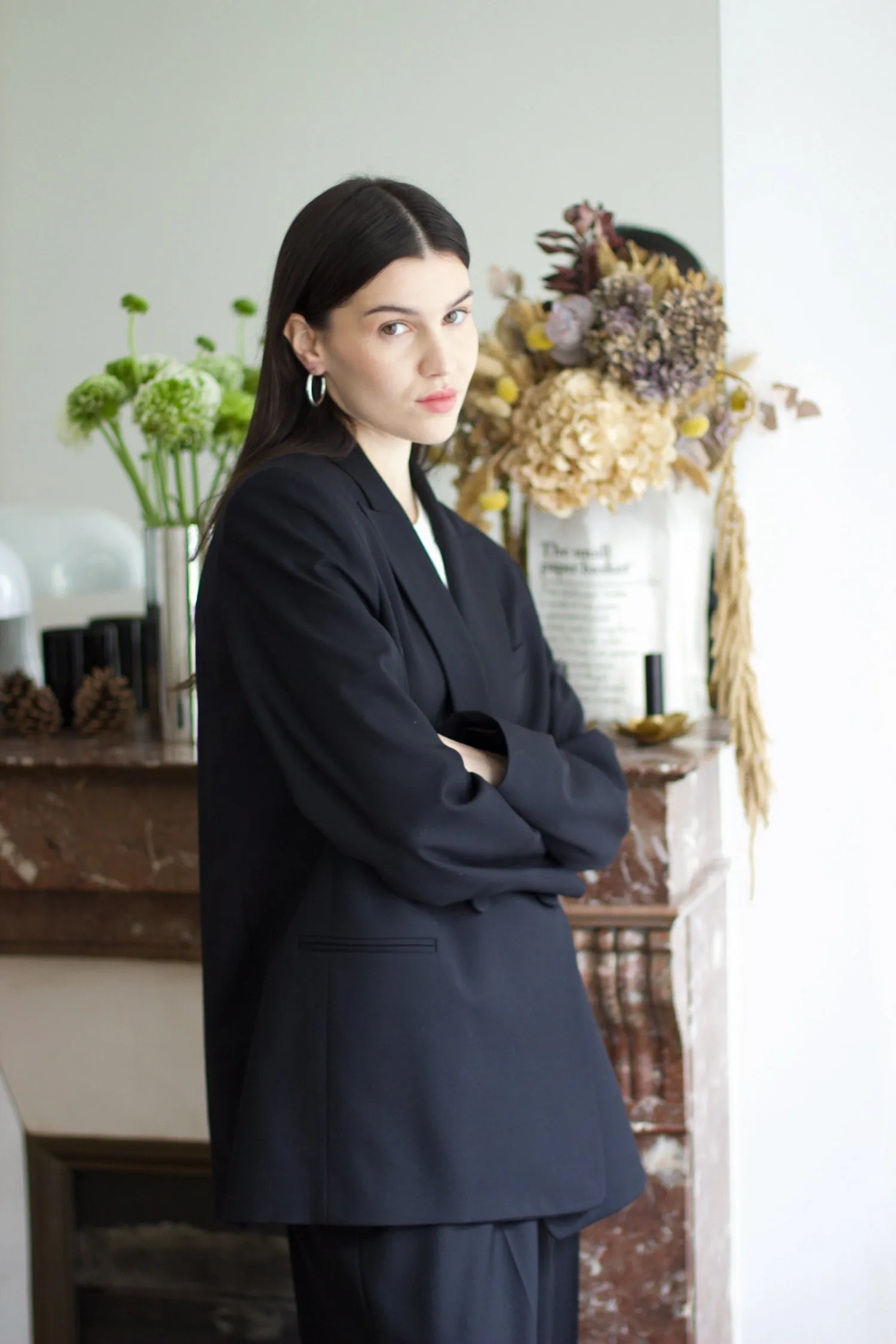 Veste de Tailleur Christy Twill de Laine Noir sold by Facettes Studio product image thumbnail 2