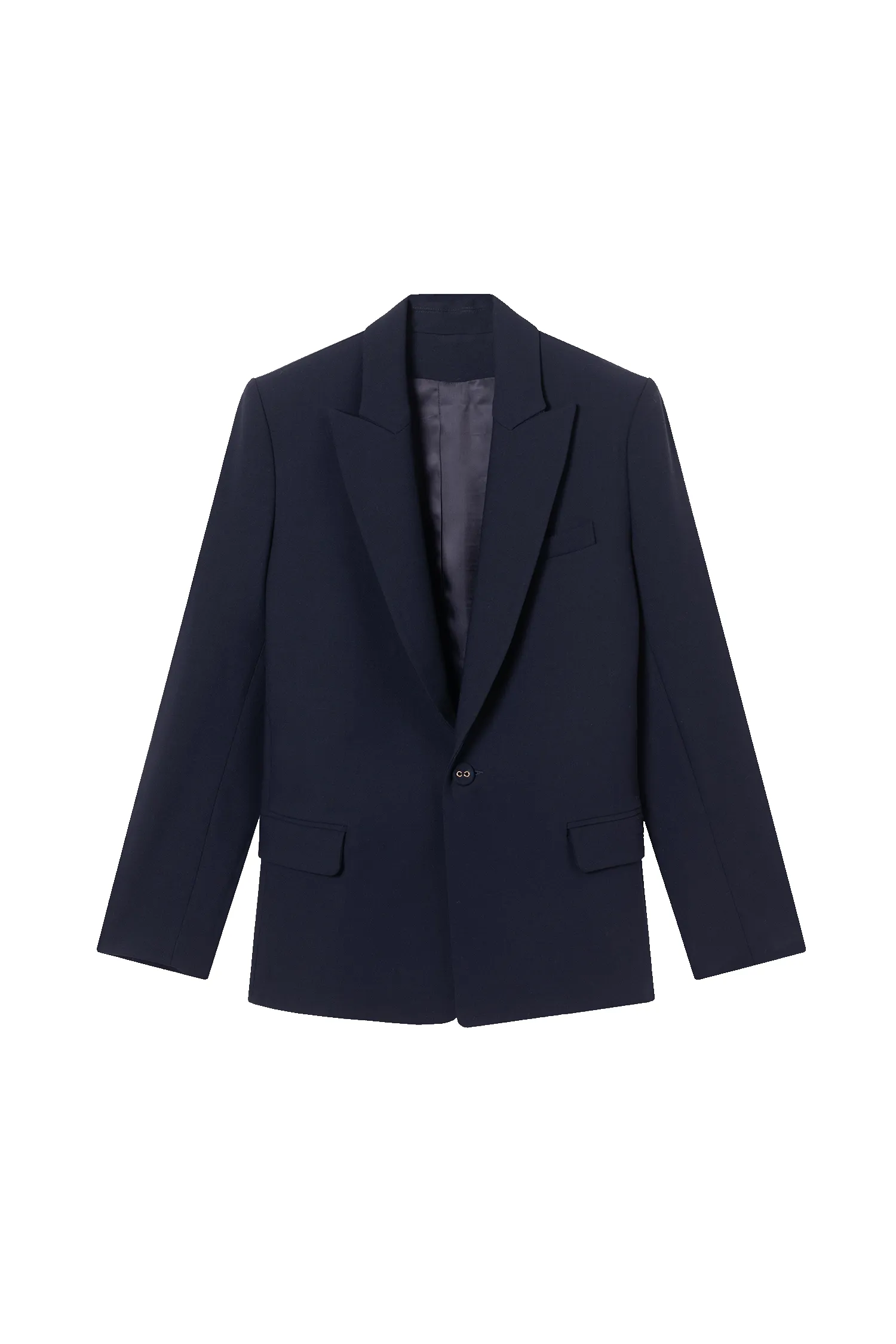 Veste Blazer Lauren Gabardine Laine Bleu Nuit sold by Facettes Studio product image thumbnail 5