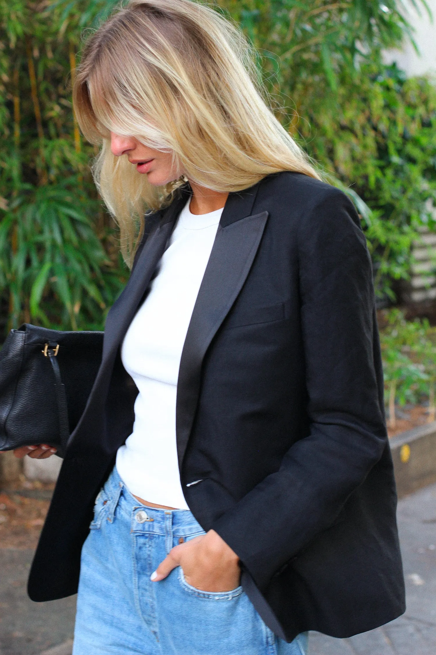 Veste Lauren Smoking Lin Noir - Seconde Vie sold by Facettes Studio product image thumbnail 4