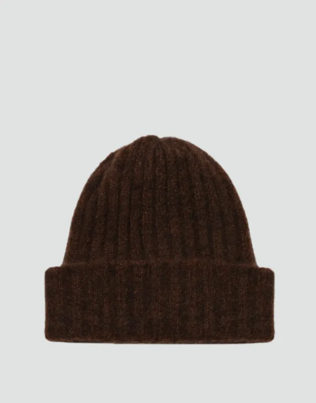 Alpaca Chunky Wool Rib Beanie sold by HYER GOODS