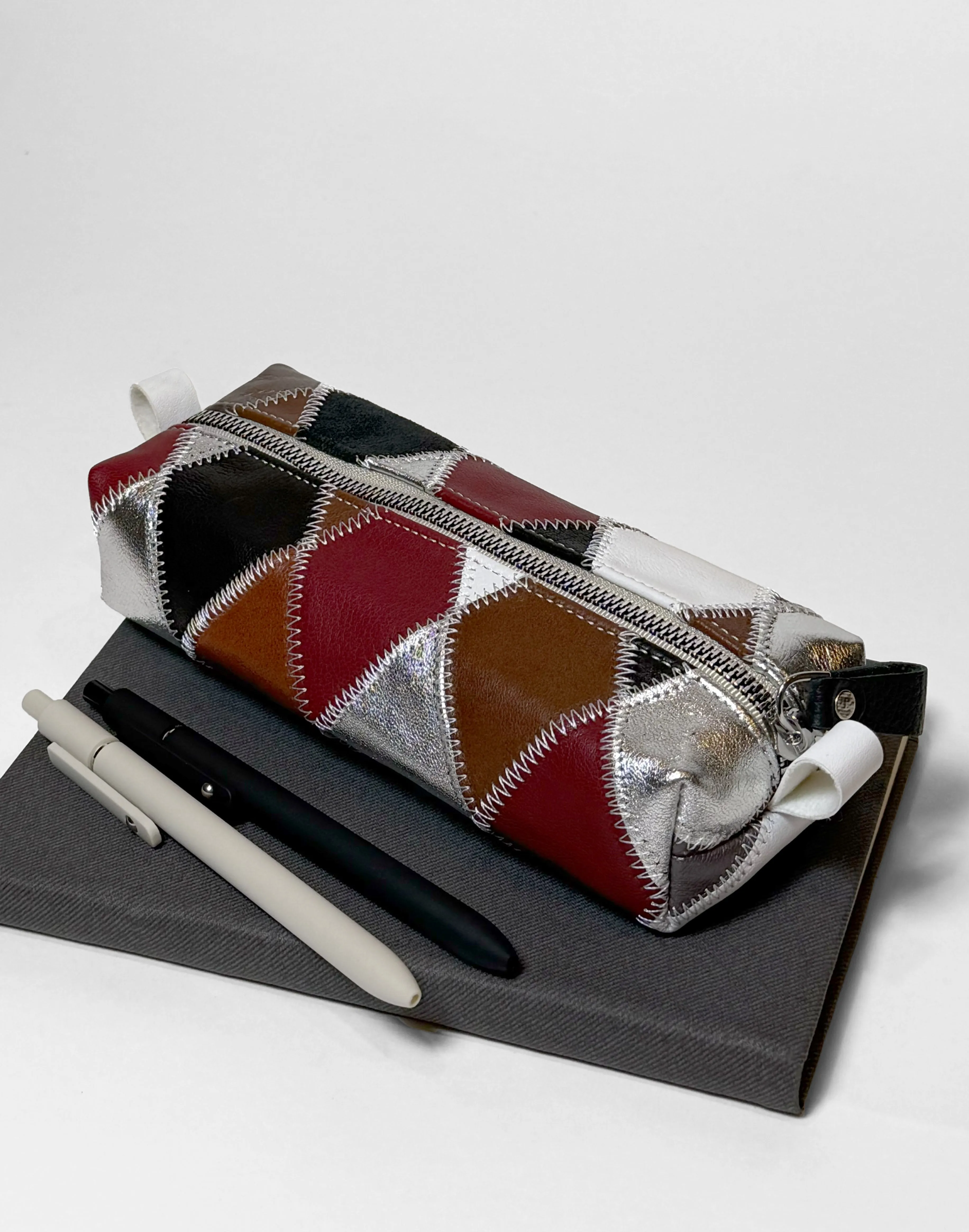 Upcycled Leather Pencil Case sold by HYER GOODS product image thumbnail 2
