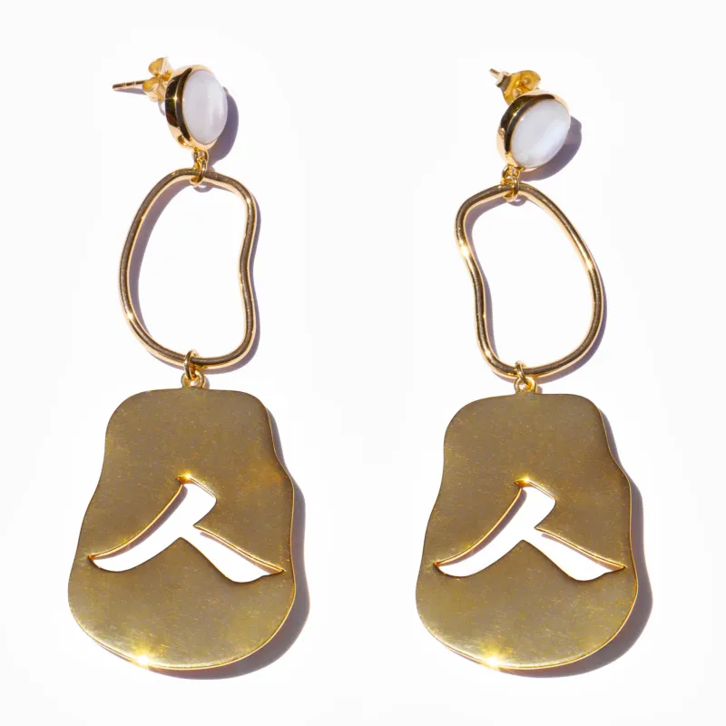 Human Earrings sold by MING YU WANG