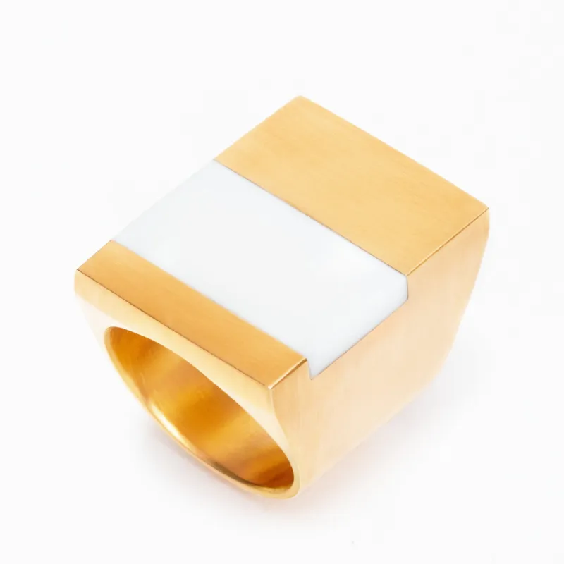 Icarus White Agate Ring sold by MING YU WANG