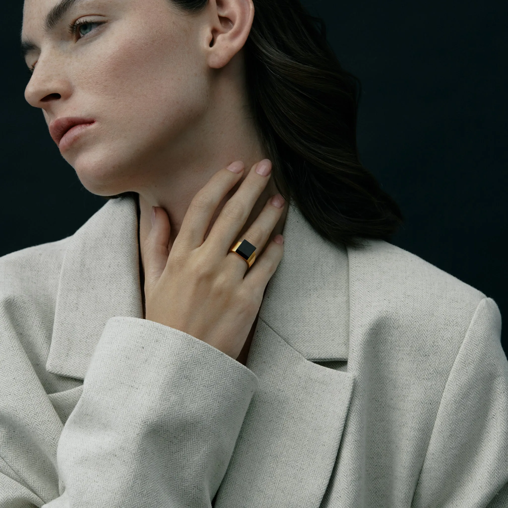 Pixel Onyx Ring sold by MING YU WANG product image thumbnail 4