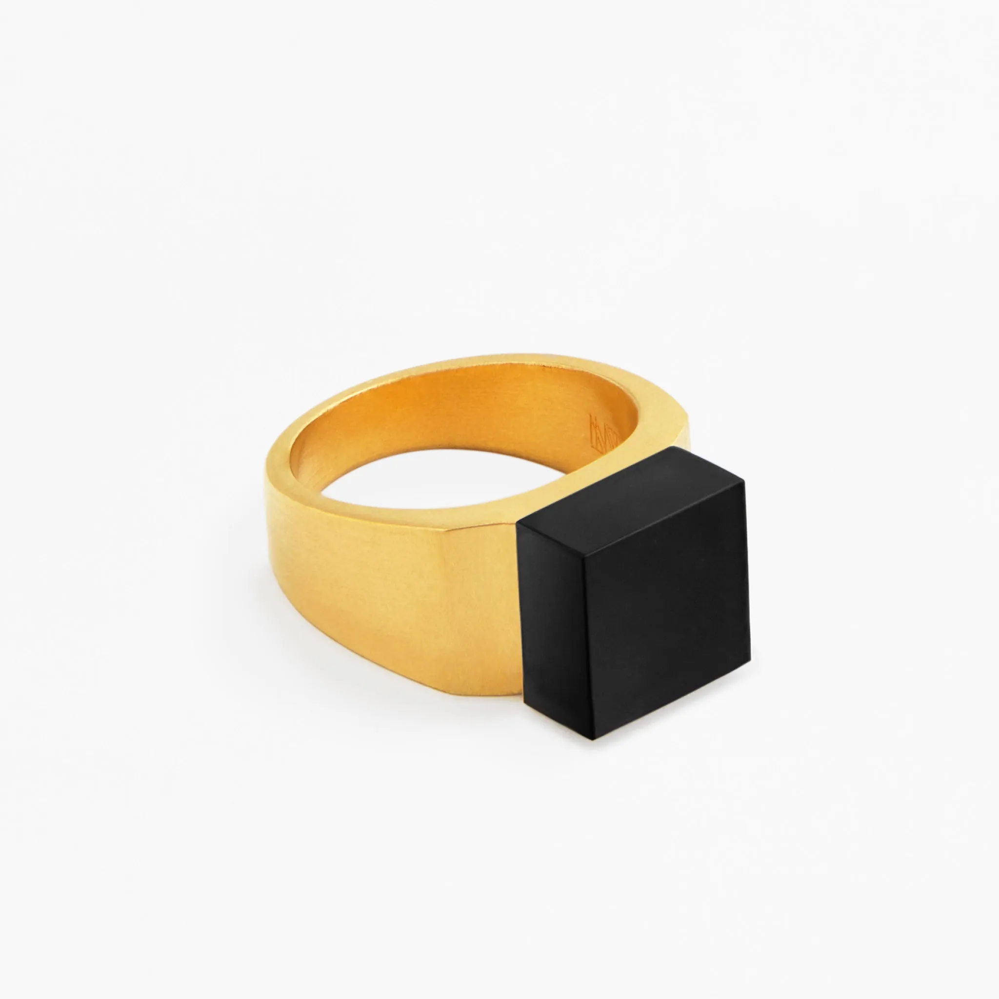 Pixel Onyx Ring sold by MING YU WANG