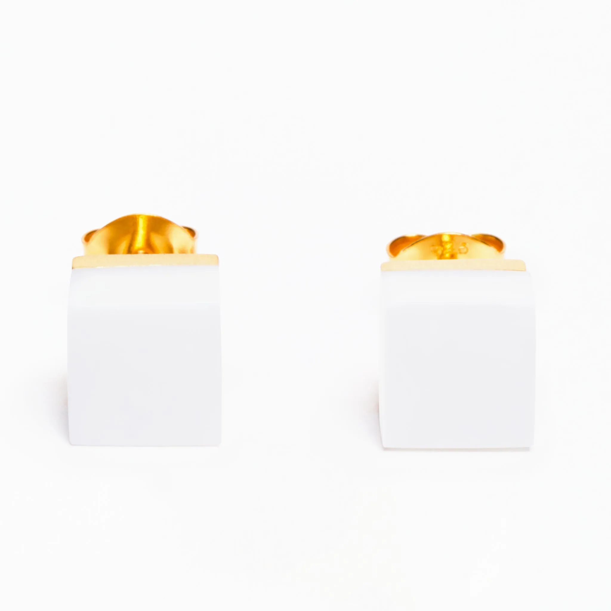 Cubic White Agate Earrings sold by MING YU WANG product image thumbnail 2