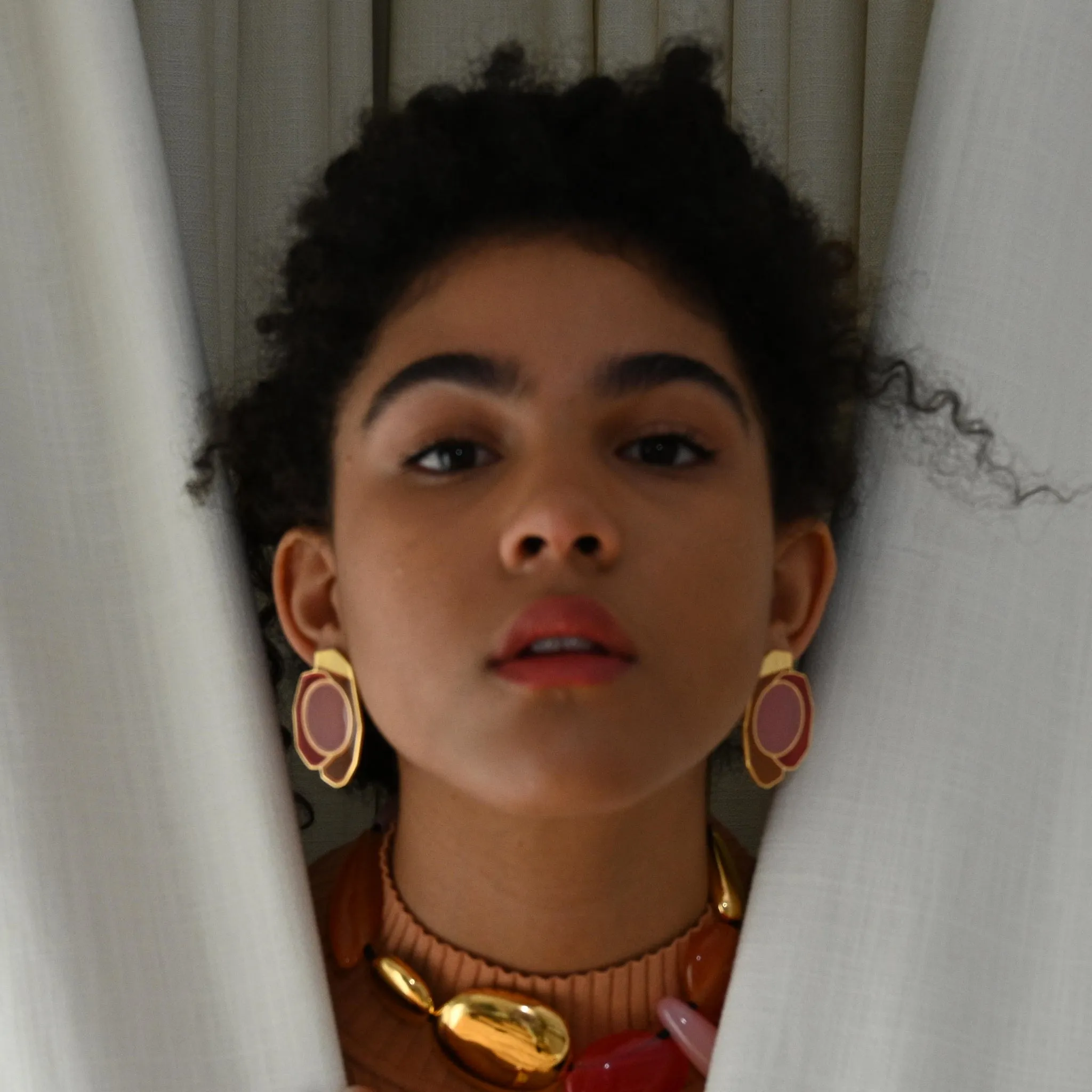 Foliate Earrings sold by MING YU WANG product image thumbnail 2