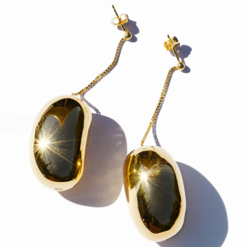 Bean Earrings made by MING YU WANG