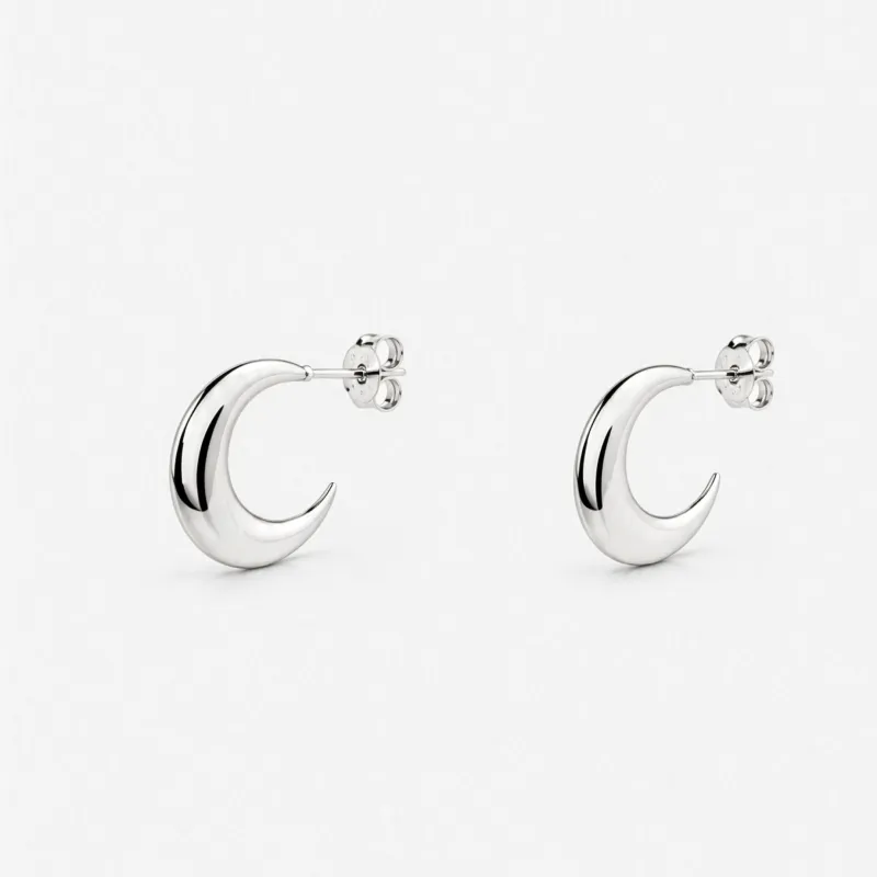 Crest Earrings made by MING YU WANG
