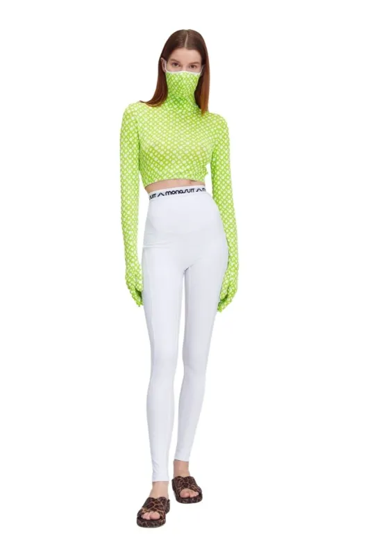 CROPTOP Mask Ring Lime sold by MONOSUIT