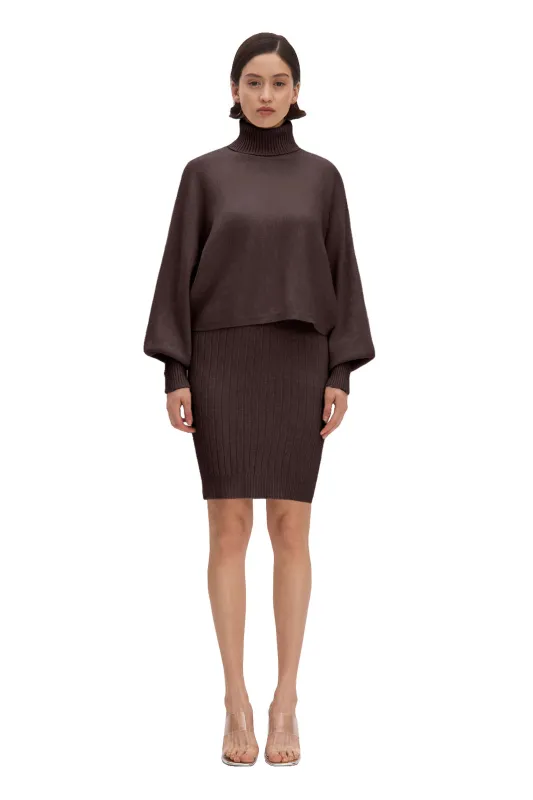Set Sweater & Dress Stellar Harmony Brown sold by MONOSUIT