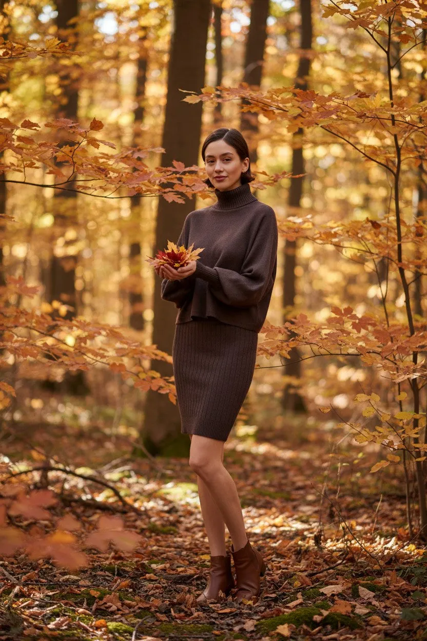 Set Sweater & Dress Stellar Harmony Brown sold by MONOSUIT product image thumbnail 2