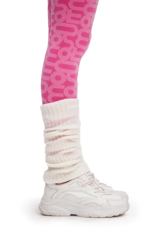 White Knitted Leg Warmers sold by MONOSUIT