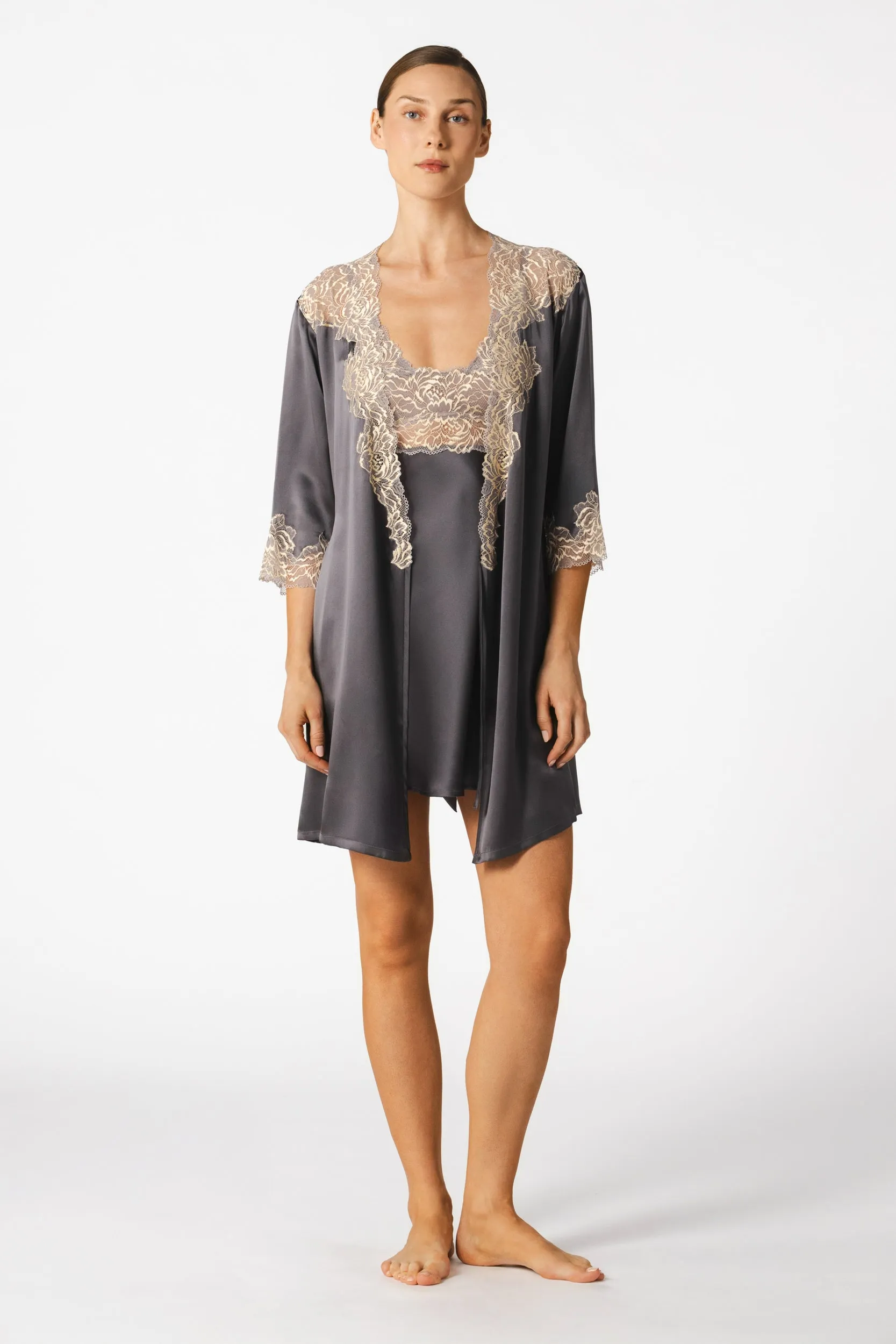 Margaux Sophisticated Sensual Short Robe sold by NK IMODE product image thumbnail 4