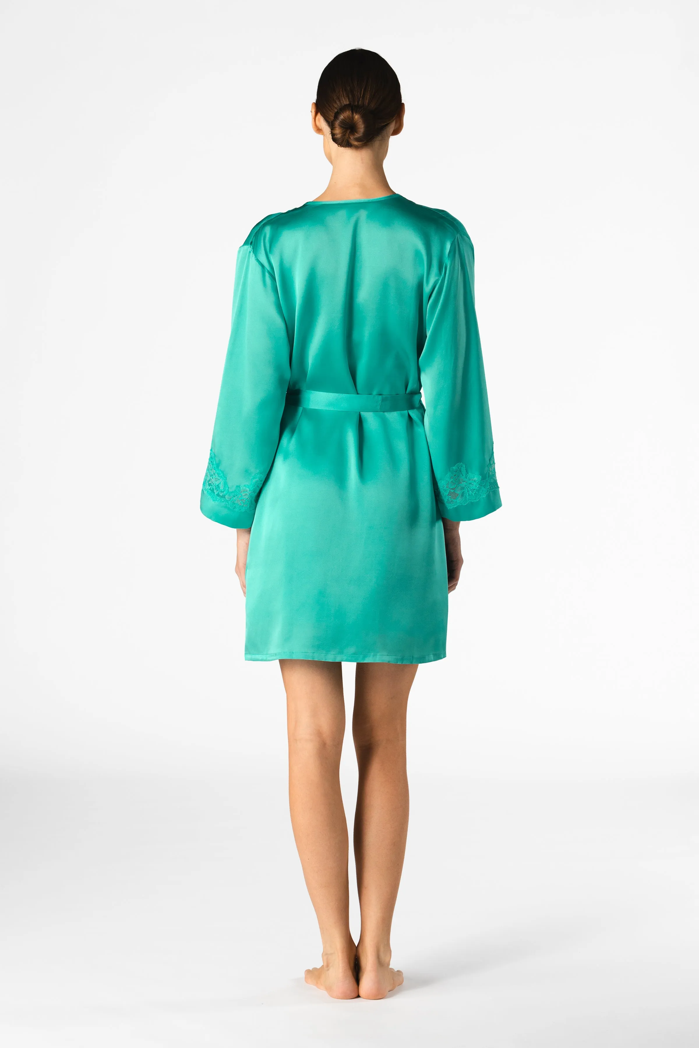 Morgan Iconic Short Silk Robe sold by NK IMODE product image thumbnail 4