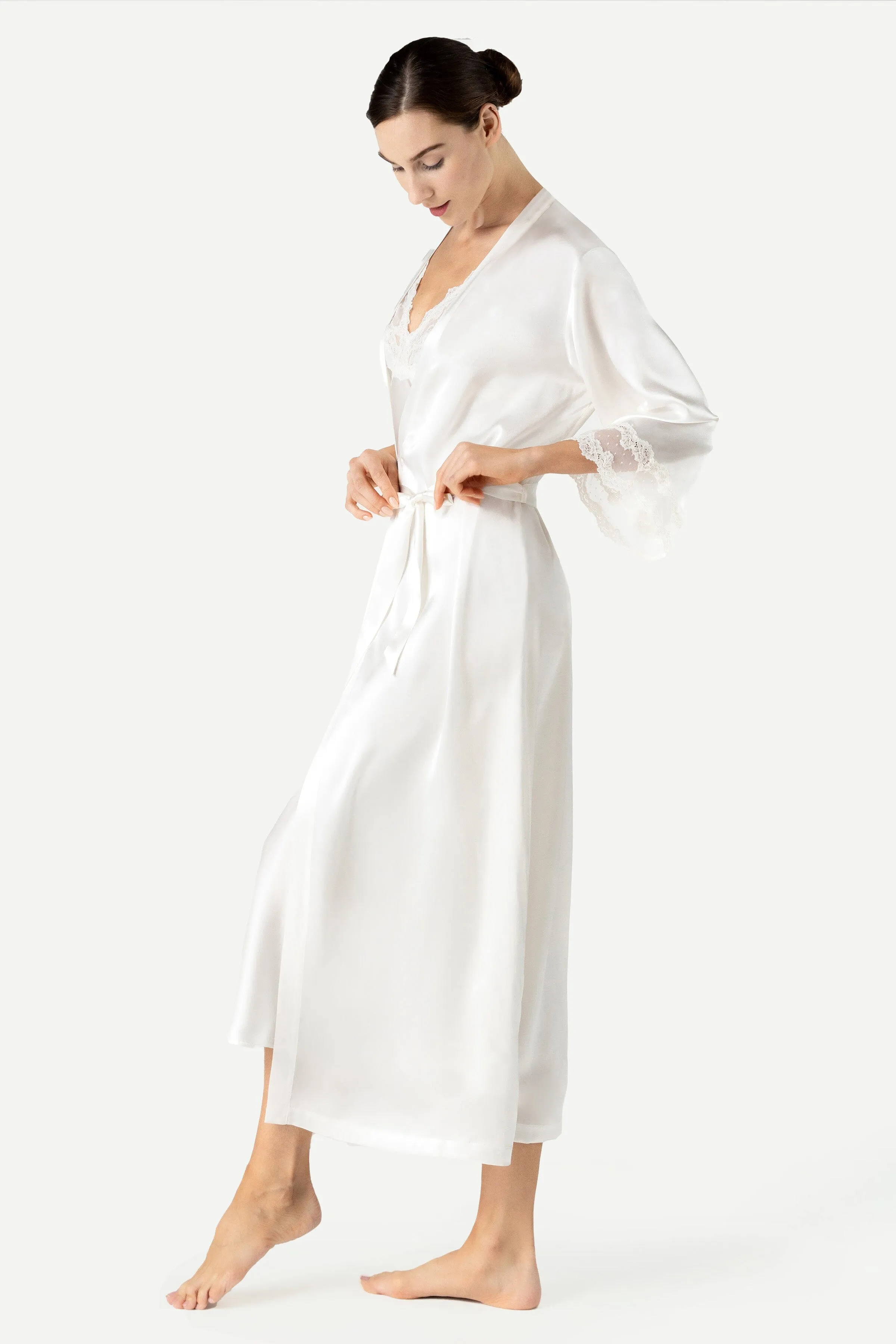 Anya Beautiful Long Silk Kimono sold by NK IMODE product image thumbnail 2