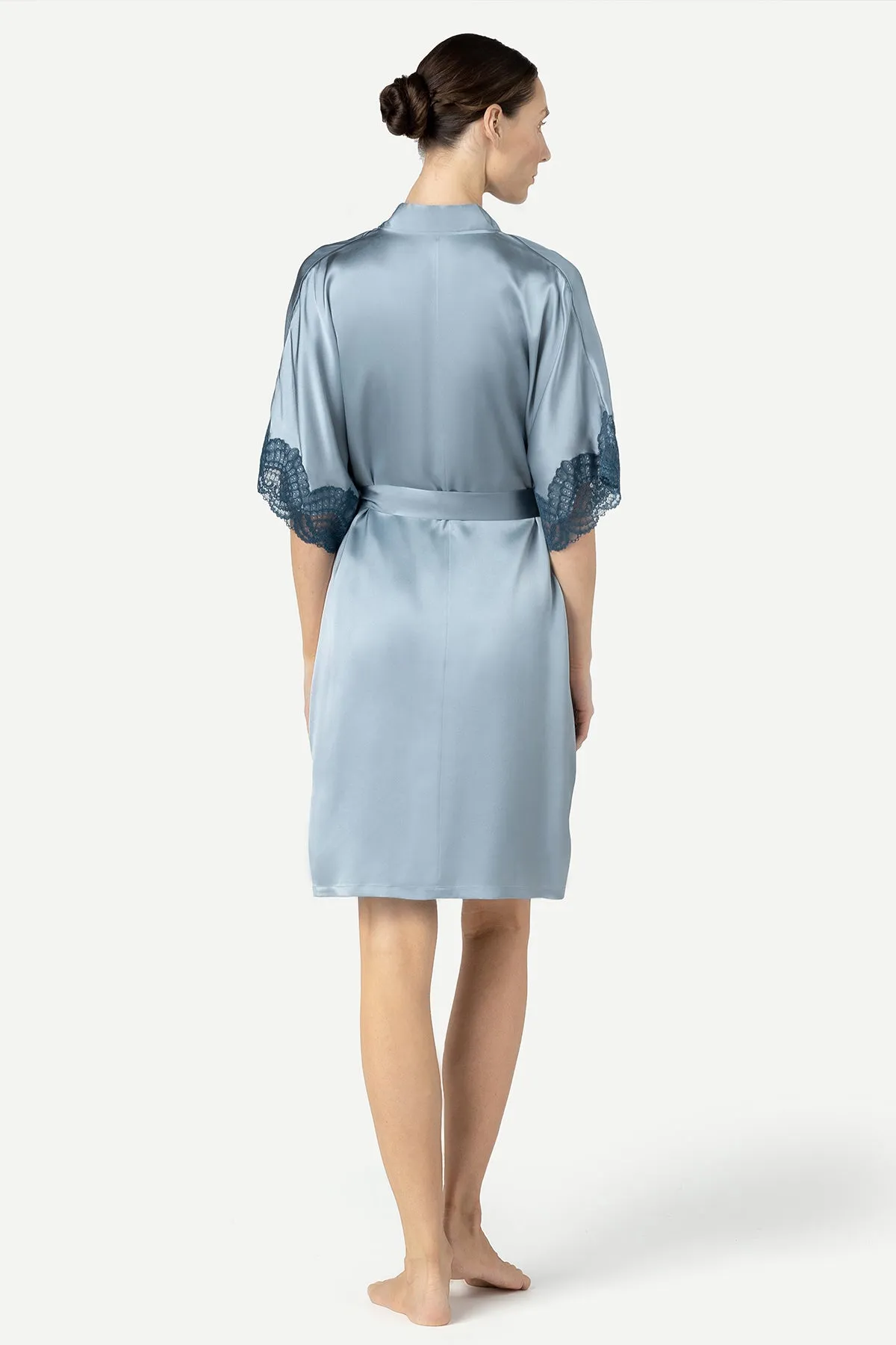 Alice Feminine Lounge Short Silk Kimono sold by NK IMODE product image thumbnail 3