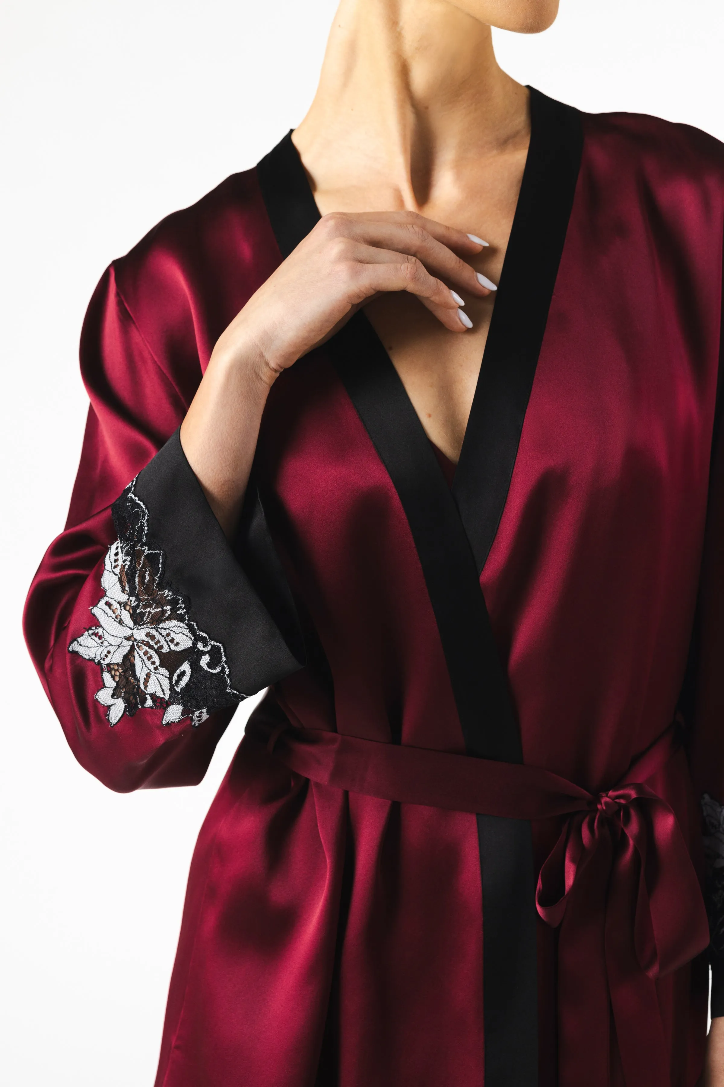 Roxy Rapture Short Silk Robe sold by NK IMODE product image thumbnail 5