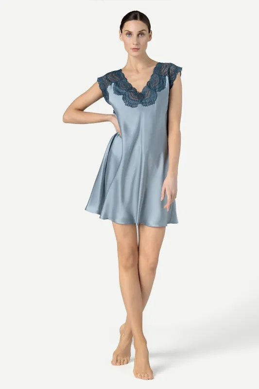 Alice Feminine Lounge Silk Housedress sold by NK IMODE