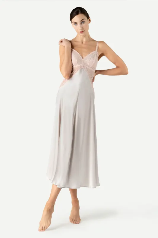 Precious Sunset Long Silk Gown made by NK IMODE