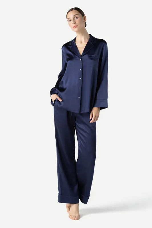 Dylan Urban Travel Silk PJ Set made by NK IMODE