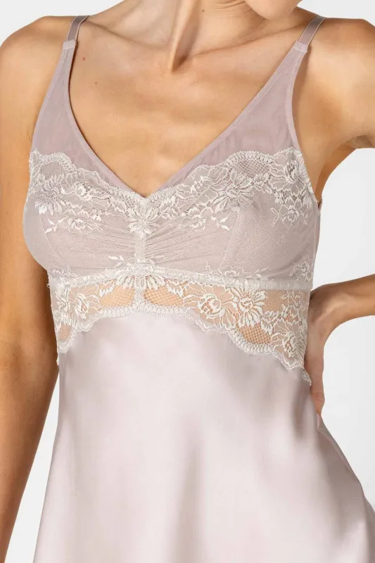 Agatha Nostalgia BS Long Silk Gown made by NK IMODE