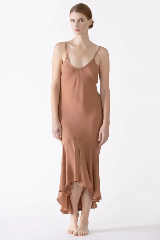 Dahlia Flutter Silk Midi Dress sold by NK IMODE