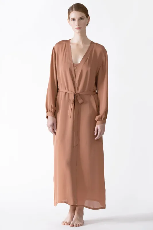 Dahlia Bliss Silk Long Robe sold by NK IMODE