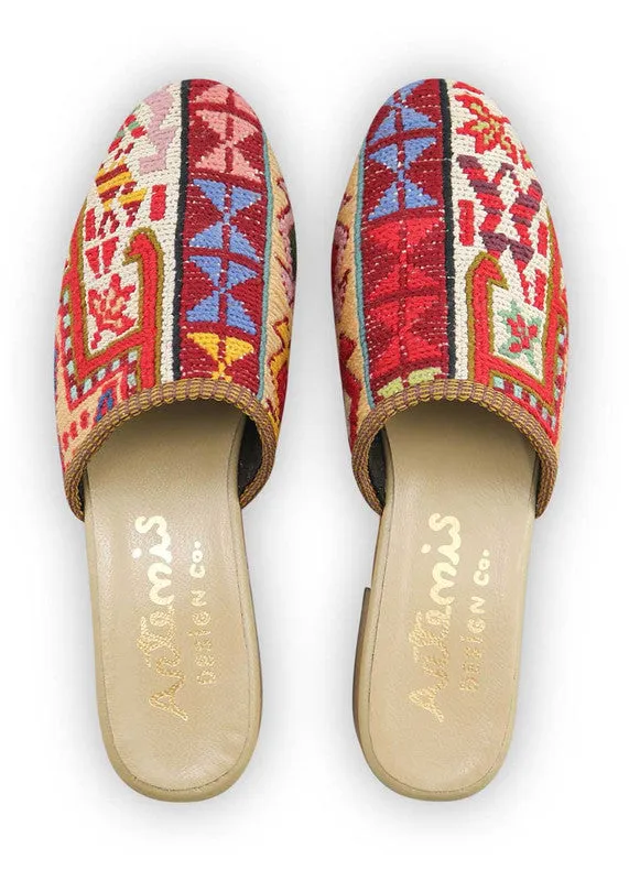 Women's Sumak Kilim Slides - Size 9 made by Ocelot Market