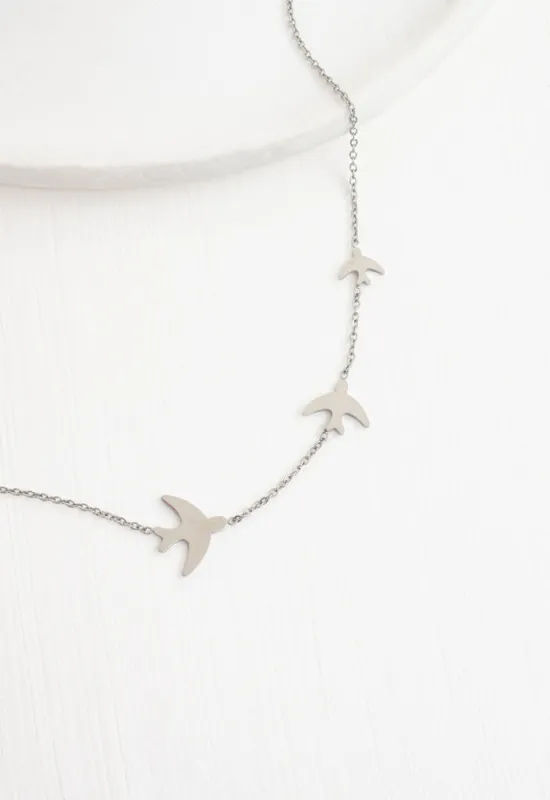 Sparrow Silver Necklace sold by Ocelot Market