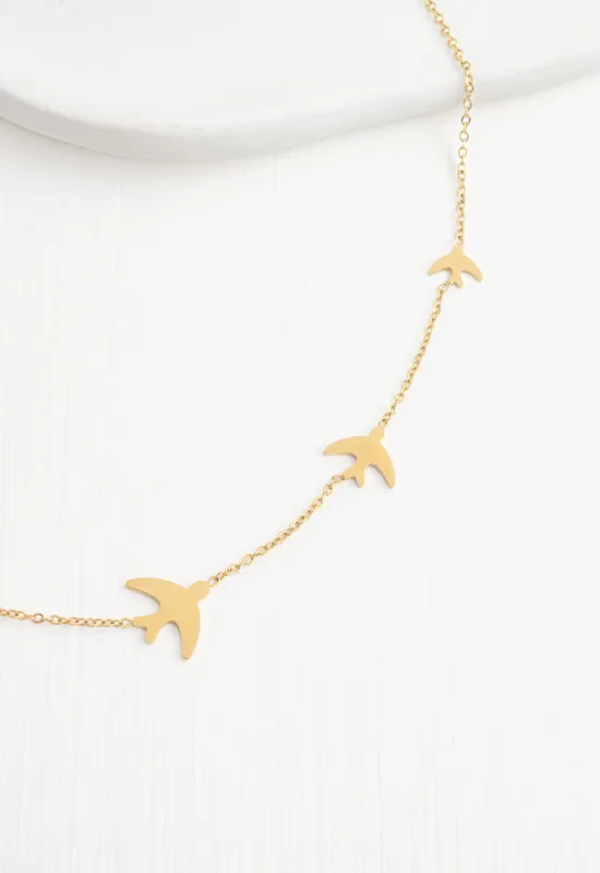 Sparrow Gold Necklace sold by Ocelot Market