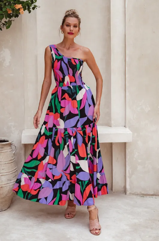 Cassandra One Shoulder Maxi Dress sold by Ocelot Market