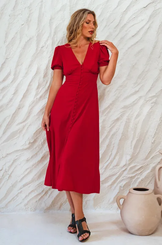Emilia Button Down Midi Dress sold by Ocelot Market
