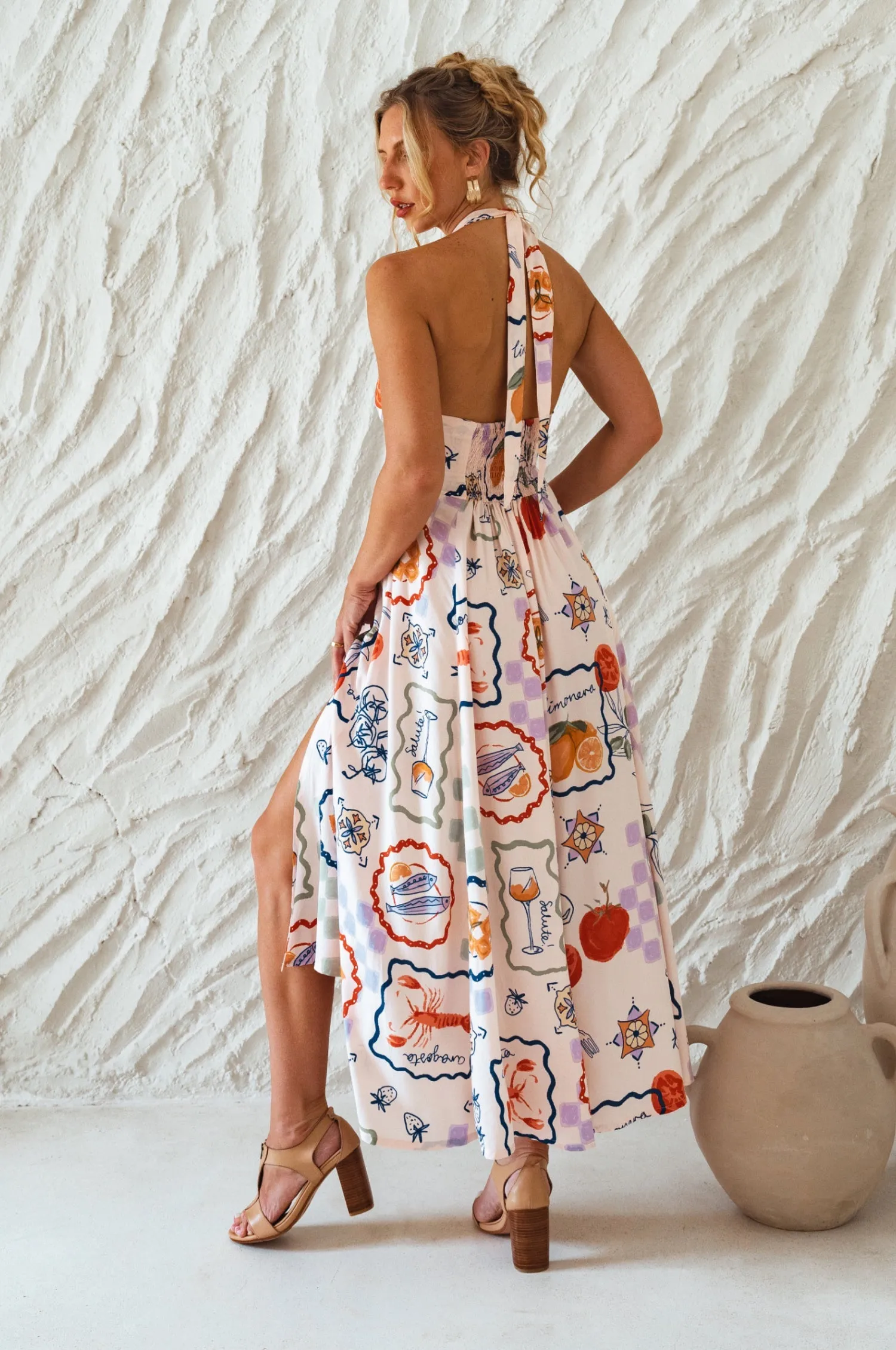 Costa Brava Halterneck Maxi Dress sold by Ocelot Market product image thumbnail 3