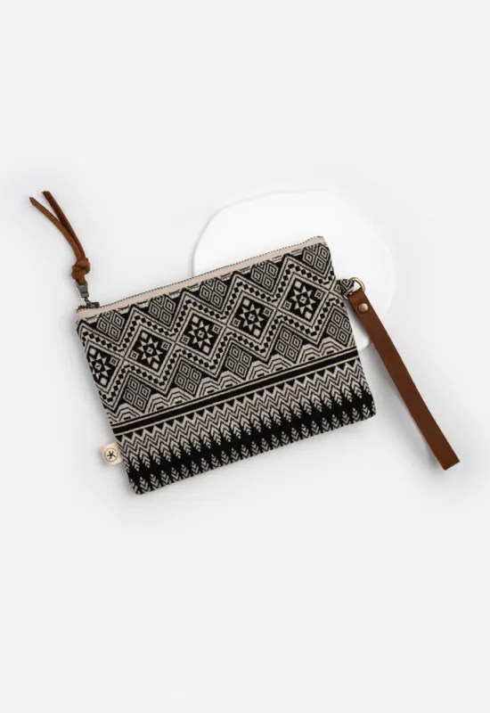 Amara Wristlet in Charcoal sold by Ocelot Market