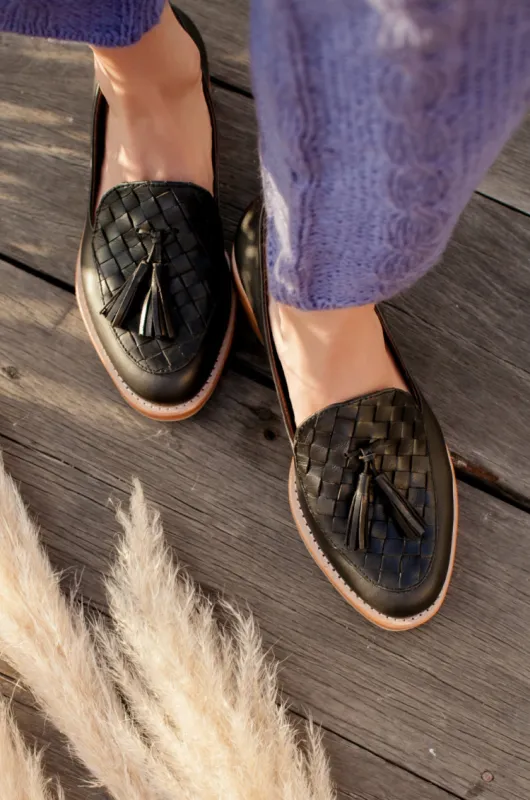 Nikita Woven Leather Loafers sold by Ocelot Market