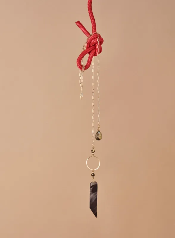 Marcilia 18K Gold Long Lariat sold by Ocelot Market