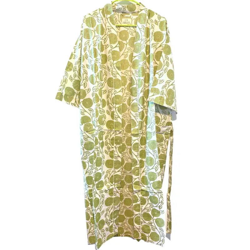 Dahlia Lounge Robe In Celadon Green sold by Ocelot Market