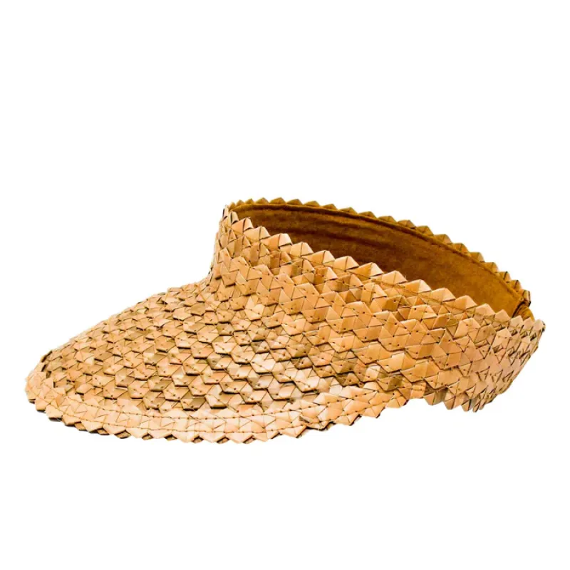 Straw Sun Visor - Caramel made by Ocelot Market